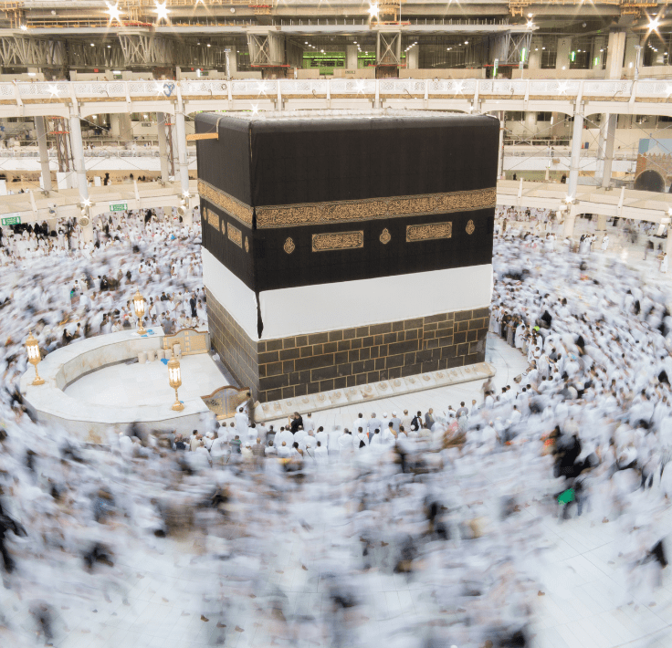Hajj – Peregrinación a La Meca La Kaaba en La Meca durante el Hajj