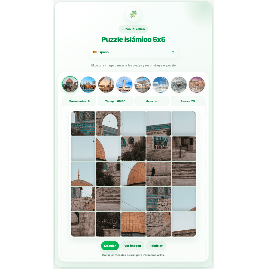 Islamic Puzzle, juego educativo para aprender sobre el Islam